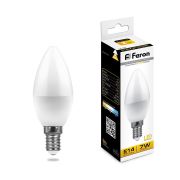 Лампа диодная LB-97 16LED (7Вт) 230В E14 2700K свеча