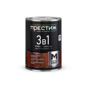 Грунт-эмаль Престиж БЫСТРОСОХНУЩАЯ по ржавчине ЧЕРНАЯ 0,9 кг
