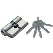 Цилиндр замка, DORF, ключ/ключ, английский, 5 ключей, никель 30*30