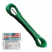 Веревка 2,5 ммx10 м армированная с покрытием ПВХ